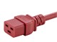 View product image Monoprice Power Cord - IEC 60320 C14 to IEC 60320 C19, 14AWG, 15A/1875W, SJT, 100-250V, Red, 4ft - image 6 of 6