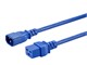 View product image Monoprice Power Cord - IEC 60320 C14 to IEC 60320 C19, 14AWG, 15A/1875W, SJT, 100-250V, Blue, 6ft - image 2 of 6