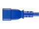 View product image Monoprice Power Cord - IEC 60320 C14 to IEC 60320 C19, 14AWG, 15A/1875W, SJT, 100-250V, Blue, 6ft - image 3 of 6