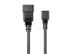 View product image Monoprice Power Cord - IEC 60320 C20 to IEC 60320 C13, 14AWG, 15A/1875W, 3-Prong, Black, 6ft - image 2 of 6