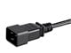 View product image Monoprice Power Cord - IEC 60320 C20 to IEC 60320 C13, 14AWG, 15A/1875W, 3-Prong, Black, 6ft - image 4 of 6
