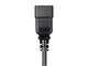 View product image Monoprice Power Cord - IEC 60320 C20 to IEC 60320 C13, 14AWG, 15A/1875W, 3-Prong, Black, 6ft - image 5 of 6