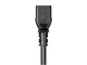 View product image Monoprice Power Cord - IEC 60320 C20 to IEC 60320 C13, 14AWG, 15A/1875W, 3-Prong, Black, 6ft - image 6 of 6
