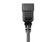 View product image Monoprice Power Cord - IEC 60320 C20 to IEC 60320 C13, 14AWG, 15A/1875W, 3-Prong, Black, 15ft - image 5 of 6