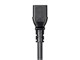 View product image Monoprice Power Cord - IEC 60320 C20 to IEC 60320 C13, 14AWG, 15A/1875W, 3-Prong, Black, 15ft - image 6 of 6