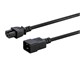 View product image Monoprice Power Cord - IEC 60320 C20 to IEC 60320 C15, 14AWG, 15A/1875W, 3-Prong, Black, 1ft - image 2 of 6