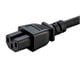 View product image Monoprice Power Cord - IEC 60320 C20 to IEC 60320 C15, 14AWG, 15A/1875W, 3-Prong, Black, 1ft - image 5 of 6