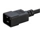 View product image Monoprice Power Cord - IEC 60320 C20 to IEC 60320 C15, 14AWG, 15A/1875W, 3-Prong, Black, 1ft - image 6 of 6