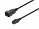 View product image Monoprice Power Cord - IEC 60320 C20 to IEC 60320 C15, 14AWG, 15A/1875W, 3-Prong, Black, 6ft - image 1 of 6