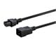 View product image Monoprice Power Cord - IEC 60320 C20 to IEC 60320 C15, 14AWG, 15A/1875W, 3-Prong, Black, 6ft - image 2 of 6