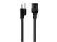View product image Monoprice Heavy Duty Power Cord - NEMA 5-15P to IEC 60320 C15, 14AWG, 15A/1875W, SJT, 125V, Black, 3ft - image 2 of 6