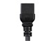 View product image Monoprice Power Cord - NEMA 5-15P to IEC 60320 C19, 14AWG, 15A/1875W, 3-Prong, Black, 3ft - image 5 of 6