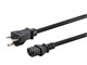 View product image Monoprice Heavy Duty Power Cord - NEMA 6-15P to IEC 60320 C13, 14AWG, 15A/3750W, SJT, 250V, Black, 6ft - image 2 of 6