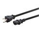 View product image Monoprice Heavy Duty Power Cord - NEMA 6-20P to IEC 60320 C13, 14AWG, 15A/3750W, SJT, 250V, Black, 6ft - image 2 of 6