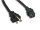 View product image Monoprice Heavy Duty Power Cord - NEMA 6-20P to IEC 60320 C19, 12AWG, 20A/5000W, SJT, 250V, Black, 3ft - image 1 of 3