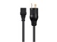 View product image Monoprice Heavy Duty Power Cord - Locking NEMA L5-20P to IEC 60320 C19, 12AWG, 20A/2500W, 3-Prong, Black, 10ft - image 2 of 6