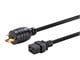 View product image Monoprice Heavy Duty Power Cord - Locking NEMA L6-20P to IEC 60320 C19, 12AWG, 20A/2500W, SJT, 250V, Black, 6ft - image 2 of 6