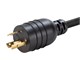View product image Monoprice Heavy Duty Power Cord - Locking NEMA L6-20P to IEC 60320 C19, 12AWG, 20A/2500W, SJT, 250V, Black, 10ft - image 5 of 6