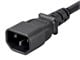 View product image Monoprice Extension Cord - IEC 60320 C14 to IEC 60320 C13, 16AWG, 13A/1625W, 3-Prong, SJT, Black, 1.5ft - image 4 of 6