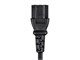 View product image Monoprice Extension Cord - IEC 60320 C14 to IEC 60320 C13, 16AWG, 13A/1625W, 3-Prong, SJT, Black, 1.5ft - image 5 of 6