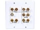 View product image Monoprice 2-Gang 5.1 Surround Sound Distribution Wall Plate - image 4 of 5