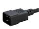 View product image Monoprice Heavy Duty Extension Cord - IEC 60320 C20 to IEC 60320 C19, 12AWG, 20A/2500W, SJT, 250V, Black, 8ft - image 6 of 6