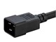 View product image Monoprice Heavy Duty Extension Cord - IEC 60320 C20 to IEC 60320 C21, 12AWG, 20A/2500W, SJT, 250V, Black, 3ft - image 5 of 6