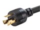 View product image Monoprice Heavy Duty Extension Cord - Locking NEMA L5-30P to NEMA L5-30R, 10AWG, 30A/3750W, SJT, 125V, Black, 15ft - image 5 of 6