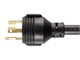 View product image Monoprice Heavy Duty Extension Cord - Locking Connectors - NEMA L5-30P to NEMA L5-30R, 10AWG, 30A/3750W, SJT, 125V, Black, 25ft - image 3 of 6
