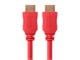 View product image Monoprice 4K High Speed HDMI Cable 6ft - 18Gbps Red - image 1 of 6