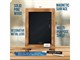 View product image Rustic Torched Wood Tabletop Chalkboard with Legs/Vintage Wedding Table Sign/Small Kitchen Antique Wooden Frame (9.5” x 14” Inches)  - image 2 of 6