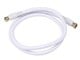 View product image Monoprice 3ft RG6 (18AWG) 75Ohm, Quad Shield, CL2 Coaxial Cable with F Type Connector - White - image 1 of 3