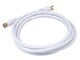 View product image Monoprice 6ft RG6 (18AWG) 75Ohm, Quad Shield, CL2 Coaxial Cable with F Type Connector - White - image 1 of 2