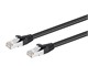 View product image Monoprice Cat6 1ft Black PoE Patch Cable, 30W, PoE+ (IEEE 802.3at), Shielded (U/FTP), 24AWG, 500MHz, Solid Pure Bare Copper, Shielded RJ45, Ethernet Cable - image 2 of 4