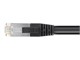 View product image Monoprice Cat6 1ft Black PoE Patch Cable, 30W, PoE+ (IEEE 802.3at), Shielded (U/FTP), 24AWG, 500MHz, Solid Pure Bare Copper, Shielded RJ45, Ethernet Cable - image 3 of 4