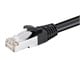 View product image Monoprice Cat6 PoE Ethernet Patch Cable - 600V, Shielded RJ45, Solid, 550MHz, STP (U/FTP), 24AWG, 1ft, Black - image 4 of 4