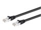 View product image Monoprice Cat6 3ft Black PoE Patch Cable, 30W, PoE+ (IEEE 802.3at), Shielded (U/FTP), 24AWG, 500MHz, Solid Pure Bare Copper, Shielded RJ45, Ethernet Cable - image 2 of 4