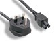 View product image Monoprice Power Cord - BS 1363 (UK) to IEC 60320 C5, 18AWG, 5A/1250W, 250V, 3-Prong with Fuse, Black, 6ft - image 1 of 1