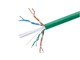 View product image Monoprice Cat6 Ethernet Bulk Cable - Solid, 550MHz, UTP, CMR, Riser Rated, Pure Bare Copper Wire, 23AWG, No Logo, 1000ft, Green (UL) - image 1 of 6