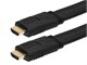 View product image Monoprice 4K Flat High Speed HDMI Cable 3ft - CL2 In Wall Rated 10.2Gbps Black - image 2 of 3