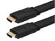 View product image Monoprice 4K Flat High Speed HDMI Cable 6ft - CL2 In Wall Rated 10.2Gbps Black - image 2 of 3