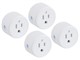 View product image STITCH by Monoprice Mini Wi-Fi 10A Outlet, Works with Alexa and Google Home for Touchless Voice Control, No Hub Required, ETL Certified (4-Pack) - image 1 of 6