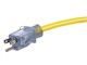 View product image Outdoor Oil Resistant Extension Power Cord, 12AWG, 20A, SJTOW, Yellow, 50ft - image 5 of 5