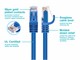 View product image Monoprice Cat6 1ft Blue 12-Pk Patch Cable, UTP, 24AWG, 550MHz, Pure Bare Copper, Snagless RJ45, Flexboot Series Ethernet Cable - image 3 of 5