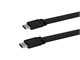 View product image Monoprice Flat USB Type-C to Type-C 3.2 Gen1 Charge and Sync Cable, 5Gbps, 3A, Black, 3ft - image 1 of 4