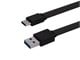 View product image Monoprice Flat USB Type-C to Type-A 3.2 Gen1 Charge and Sync Cable, 5Gbps, 3A, Black, 3ft - image 1 of 6