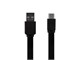 View product image Monoprice Flat USB Type-C to Type-A 3.2 Gen1 Charge and Sync Cable, 5Gbps, 3A, Black, 3ft - image 2 of 6