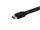 View product image Monoprice Flat USB Type-C to Type-A 3.2 Gen1 Charge and Sync Cable, 5Gbps, 3A, Black, 3ft - image 6 of 6