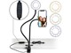 View product image Selfie Ring Light with 24&#34; Gooseneck Stand & Cell Phone Holder, clip on for Live-Streaming Phone Mount and Light Kit - image 1 of 5