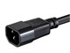View product image Monoprice Heavy Duty Power Cable - IEC 60320 C14 to IEC 60320 C15, 14AWG, 15A, SJT, 125V, Black, 1ft - image 3 of 6
